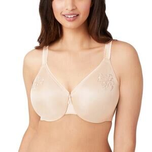NWT Wacoal Womem's Sand Slimline Seamless Underwire Minimizer Bra Size 32DDD